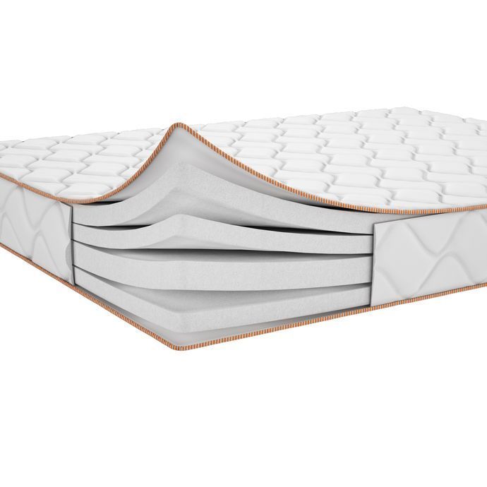 Saltea ortopedică ORANGE Handy Foam Combo (cu topper subțire inclus)